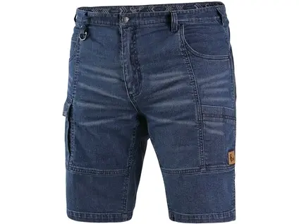 KRAŤASY JEANS CXS MURET, PÁNSKE, MODRO-ČIERNE